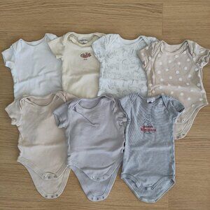Bundle of 7 Baby 6-9m short sleeve onesies